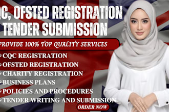 assist cqc ofsted charity registration, business plans, policies and UK tender