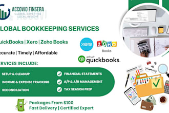 be your quickbooks online accountant and bookkeeper