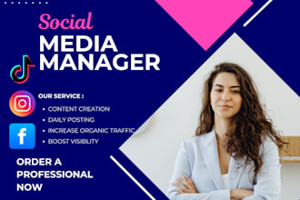 be your social media manager and content creator schedule posts