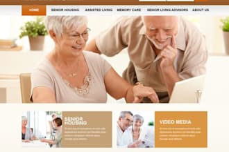 build home care website healthcare website caregiver website senior care website