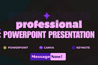 design professional business powerpoint presentations and pitch decks