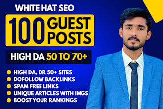 create high da guest post backlinks with SEO quality guest posting service