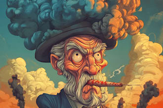 make a crazy political or satirical cartoon