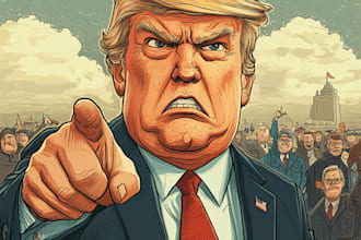 draw illustrate your editorial or political cartoon idea