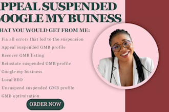 appeal and unsuspend gmb recover listing reinstate google my business local SEO