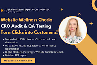 professional cro audit and QA test