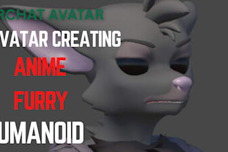 custom vrchat avatar vrc anime character model vr chat furry avi nsfw vroid vrm
