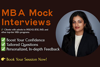 conduct MBA admission mock interviews to boost your confidence
