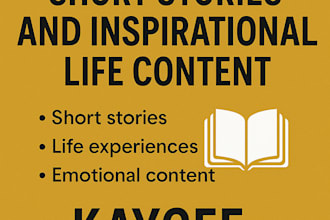 write short and personal life stories for your brand or project
