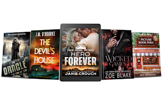 do book cover and ebook cover design or any graphics design