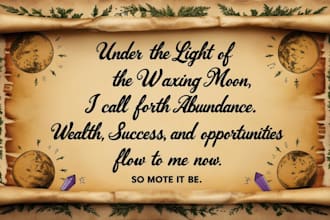 make custom abundance and ritual spells for you