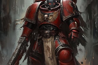 draw  your warhammer 40k characters or fallout drama