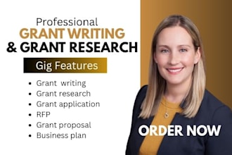 grant writing, grant research, grant application, rfp, business plan
