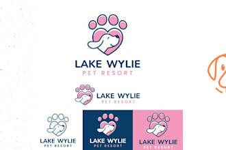 do modern and minimalist dog pet animal cat logo design in 24 hours