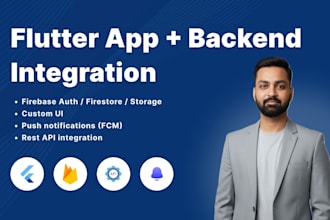 develop flutter app with firebase and API integration
