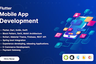 develop cross platform hybrid flutter mobile application for multi platform