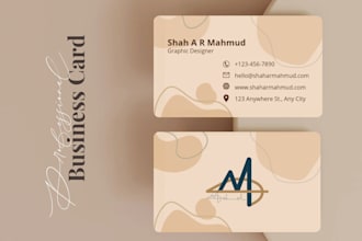design professional luxury modern and unique business card for your brand