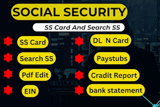 do provide social security card and ss card , ein number