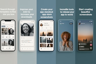 create high converting app screenshots for ios and android stores