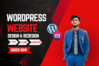 copy clone website, wix, webflow to using wordpress design