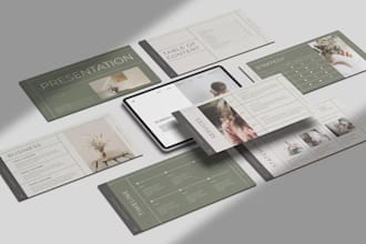 design a modern, professional powerpoint and google slides presentation design