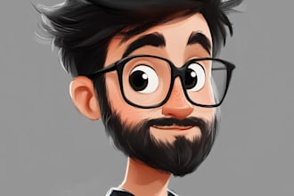 draw a funny caricature with my style