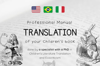 translate your childrens book into portuguese or english