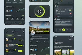 develop golf booking app, golf app, sport app, fantasy football app, golf websit