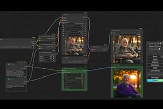 create comfyui workflow with stable diffusion, controlnet prop and custom nodes