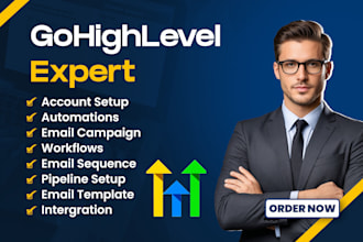 be your gohighlevel expert with sales funnel, CRM, automation, and workflow