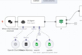 build an ai agent for you inventory using n8n