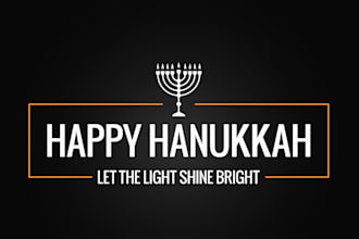 design modern menorah logo in short time