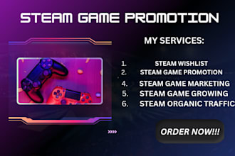 promote steam game to get steam wishlist steam traffic steam game promotion