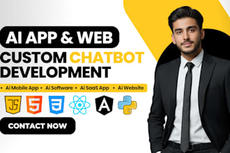 do ai software development, build ai chatbot, website, and mobile app developer