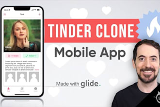 a custom dating app with match, swipe, and chat features