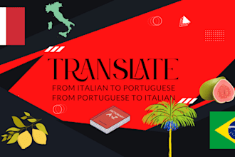manually translate portuguese, italian,