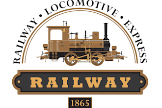design wonderful railway logo with fastest delivery