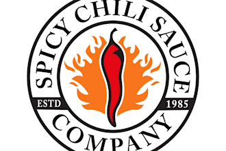 design creative red chili logo for your company