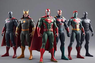 create custom 3d models, characters, and assets for games and animation