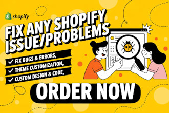 do shopify custom coding, liquid, bug fixing and theme customization