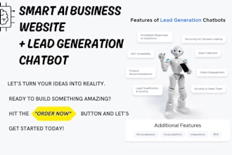 create chatgpt ai website with lead generation automation bot