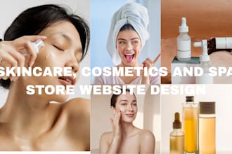 design dazzling skin care website shopify store beauty store spa cosmetics store