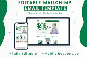 design editable mailchimp email template