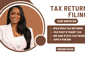 efile tax return for individual and business, 2024 tax return, 5 years tax, ein