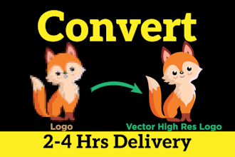 redraw logo to vector, convert image to vector, vector tracing, vectorize image