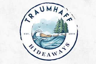 create travel, adventure, tour, hotel logo with unlimited revision
