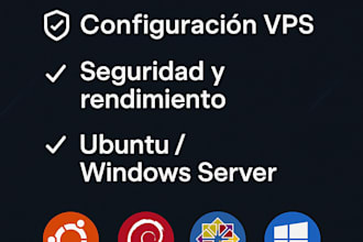 configuraré tu vps con linux o windows de forma segura y profesional