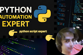 create python automation, scraping bots, and apis