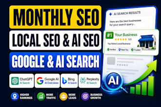 do monthly local SEO, GEO and ai visibility