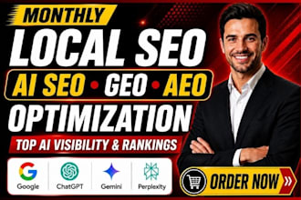 do complete GEO SEO aeo optimization for local and ai search rankings